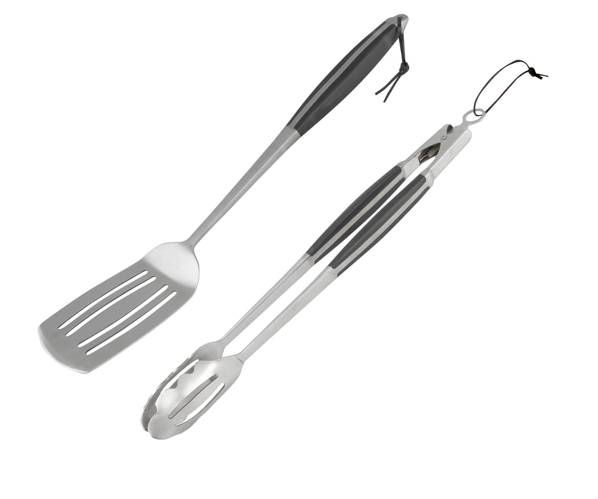 Premium Starter Grillbesteck-Set (Grillzange & Grillwender)